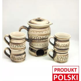 Set za kuhanje vina za 4 osobe, keramika, ručni rad