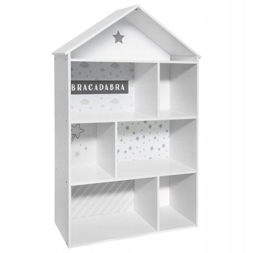 Regal za igračke Atmosphera DOMEK 74 x 30 x 114 cm sive nijanse