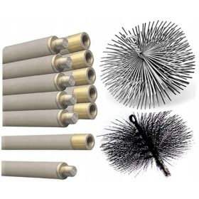 Set četkica za čišćenje dimnjaka odozdo 12m Četke 200mm