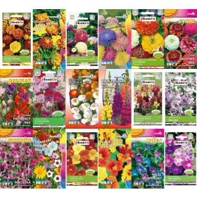  FLOWER SEEDS COLLECTION set, sjeme, 10 pakiranja