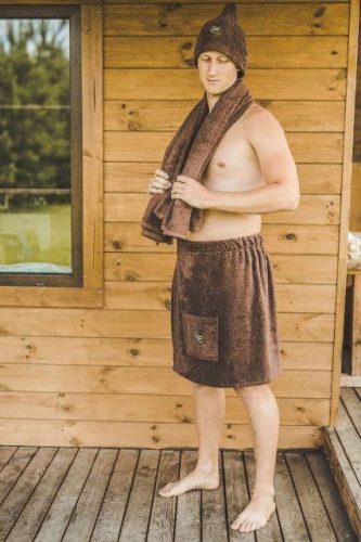 Muško odijelo za saunu: KILT + KAPA + RUČNIK – RUDAS