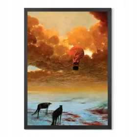   Poster Zdzisław Beksiński, slika AB79, uokviren, 50 x 70 cm