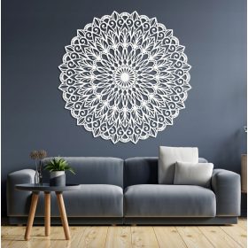 Mandala Cvijet Života Zidna Dekoracija 70 cm Bijela