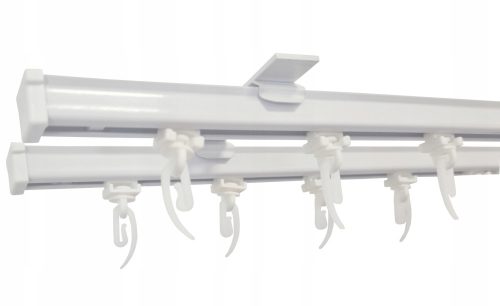 Dvostruka stropna garnišna ALUMINIJSKA STROPNA ŠINA 270 cm