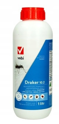 DRAKER 10.2 1l insekticid za tretiranje muha, mrava, krpelja i stjenica