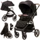 4Baby Stinger Pro Luksuzna Kolica za Djecu Crna