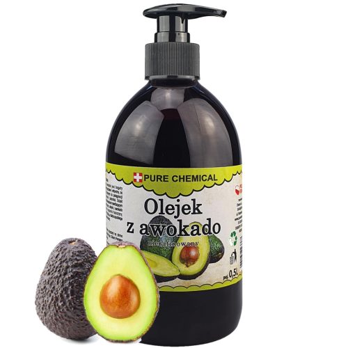 ULJE AVOKADA PURE CHEMICAL™, NIERAFINIRANO, HLADNO PREŠANO, PRIRODNO + DOZATOR 0,5l 500ml