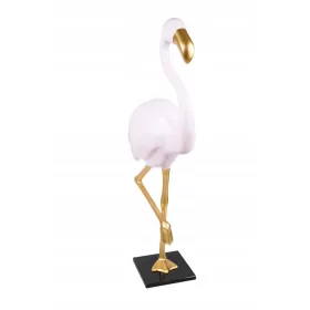    Ekskluzivna figura Flamingo na ružičasto-zlatnoj granitnoj podlozi