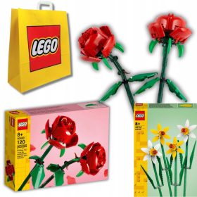    LEGO Classic 4046056 LEGO ICONS RUŽE CVIJEĆE 40460 BLOKOVA RUŽA CVIJET CRVENA VALENTINOVO POKLON + 2 druga proizvoda