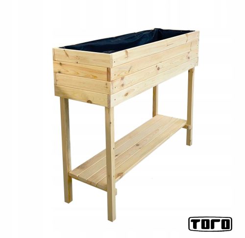  TORO saksija za cvijeće 120 cm x 40 x 80 cm, prirodno drvo