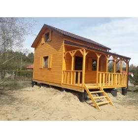   Vrtne kućice za alat - Velika ljetna kućica s terasom 500 x 700 cm