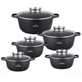 Zilner set aluminijskih lonaca PREMIUM BLACK, 10 kom.