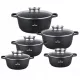 Zilner set aluminijskih lonaca PREMIUM BLACK, 10 kom.