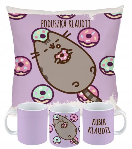 ZESTAW KUBEK I PODUSZKA MAČKA PUSHEN