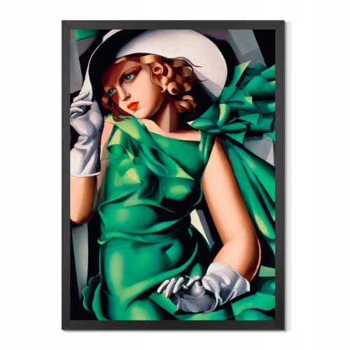 Tamara Łempicka, poster Djevojka s rukavicama, okvir, okvir, 70 × 50 cm