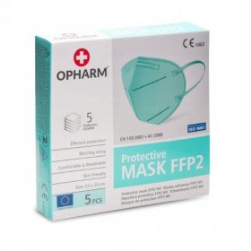 OPHARM Zaštitna maska FFP2 tirkizna, 5 kom.