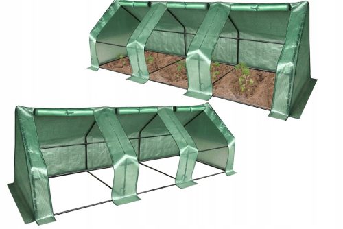 Staklenik za vrt - Tunel folija 3 m² 295 x 95 cm zelena