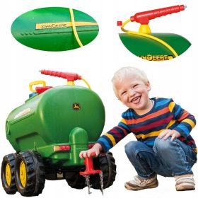 Rolly Toys dvosovinska prikolica Cisterna 30L John Deere