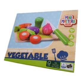  DREVNJI SET ZA REZANJE WARZYWA NA ČIČAK Mini Matters Toys 8 komada