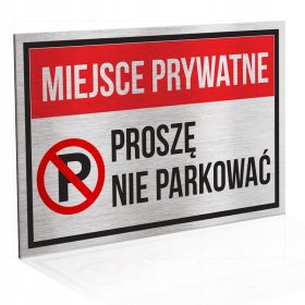 Tablica 20x30 Privatni prostor, bez aluminijskog parkinga