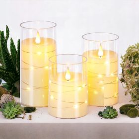  SET OD 3 LED SVIJEĆE NA BATERIJE S EFEKTOM PLAMENA