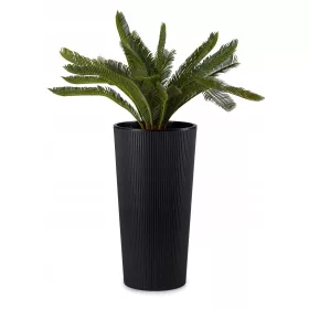    HowHomely teglica za cvijeće 57 cm x 29,5 x 57 cm promjer 30 cm plastična crna