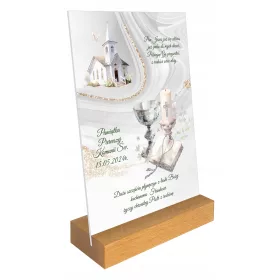    Suvenir za pričest, kipić od pleksiglasa 15x21 PX067 Drewlandia
