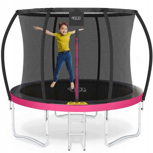 Trampolina za djecu s unutarnjom mrežom 4FIZJO PREMIUM 8ft