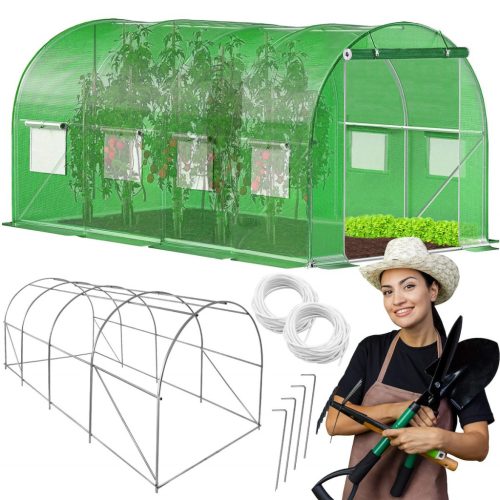 TUNEL FOLIOWY ZA VRTOVE 4,5x2x2m FOLIJA 9m2 UV-4 PREMIUM