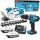 Makita akumulatorske električne škare 20 cm 18 V + Makita odvijač 18 V baterija HP488DWAE