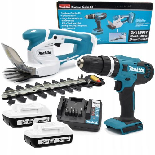  Makita akumulatorske električne škare 20 cm 18 V + Makita odvijač 18 V baterija HP488DWAE