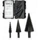 YATO SET STOŽASTIH STEPENASTIH SVRDILA ZA METAL HSS4241 3 KOM. 4-38 mm