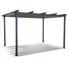   Altana aluminijska za vrt Gazebo Corciano 400x400x240 cm siva
