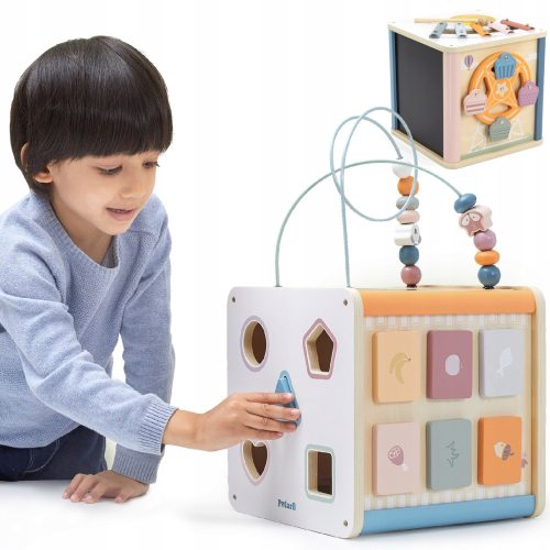 VIGA PolarB Edukativna Velika XXL Kocka 8u1 Montessori Aktivnost