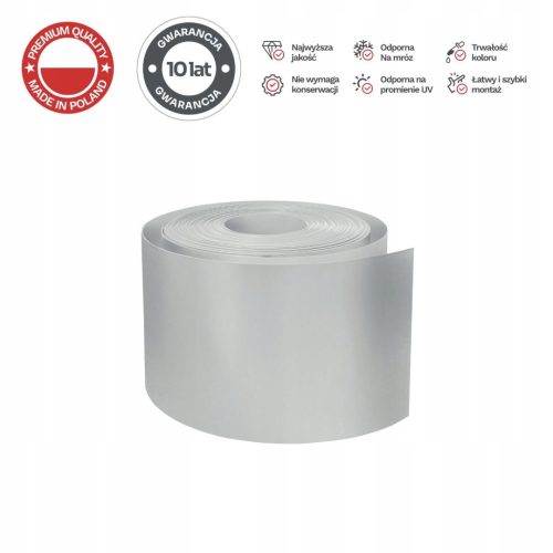 Traka za ogradu 26 metara Termoplast 190 mm SIVA