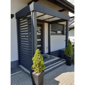  Krovni paviljon za dvorište - Drveni Z18 Krov nad vratima - Stolarska radionica KROKIEWKA