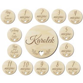   Drewnene tablice s fotografijama za bebu Kreativno Razmišljanje