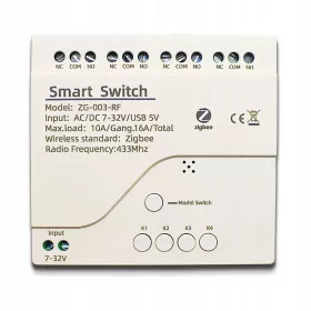 Sonoff 4Ch Zigbee RF433MHz Kontroler