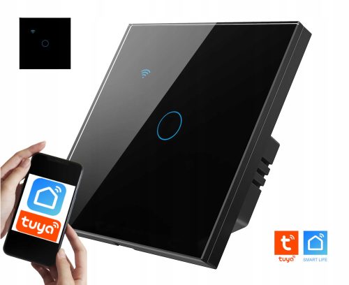Inteligentni WiFi prekidač za svjetlo crne boje - Tuya Smart FI60