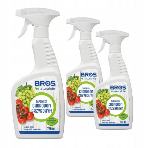Preventivni Sprej Protiv Gljivičnih Bolesti Bros Naturalno 750 ml – 3 Pakiranja