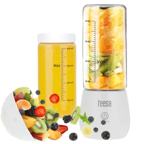 Teesa Blender za putovanja TSA3543 s bežičnim povezivanjem i staklenom čašom od 450 ml