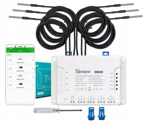 Sonoff 4CH PRO R3 WiFi prekidač za pametni dom s 4 kanala i senzorom temperature