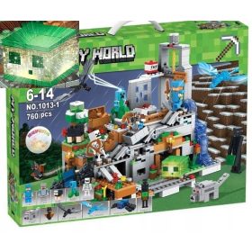  Minecraft Blocks Mountain Cave 760 kom LED POKLON