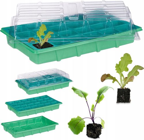 Mini staklenik - 24× Mini staklenik 38 cm x 24,5 cm, plastika