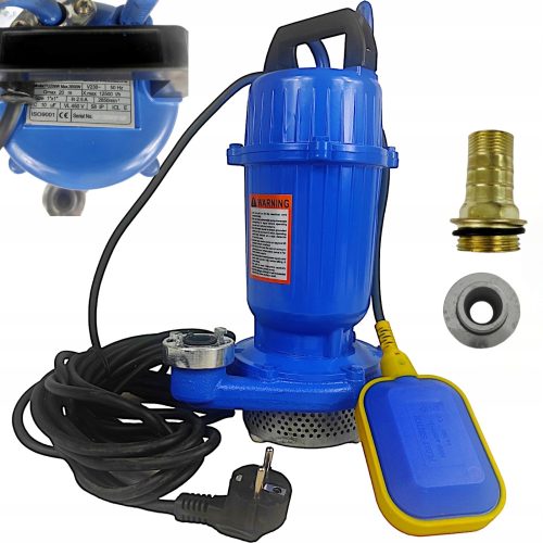 Potopna pumpa za vodu Eurotec s plovkom za prljavu, čistu vodu i kanalizaciju 2650W