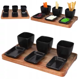   Keramičke zdjelice za grickalice, umake, umake, predjela, pladanj za serviranje od 7 komada