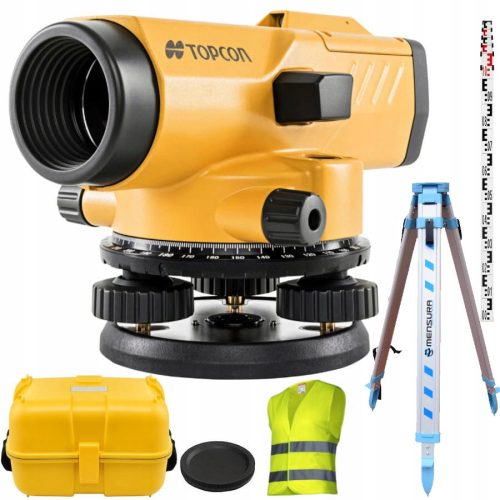 Zakrivljena optička nivelira Topcon AT-B4A sa samonivelirajućom opremom za postavljanje na stativ