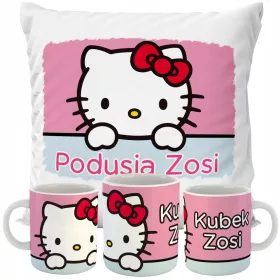   Hello Kitty Personalizirani Jastuk i Šalica Set za Rođendanski Poklon
