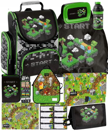 Tornister školski set Minecraft 10u1