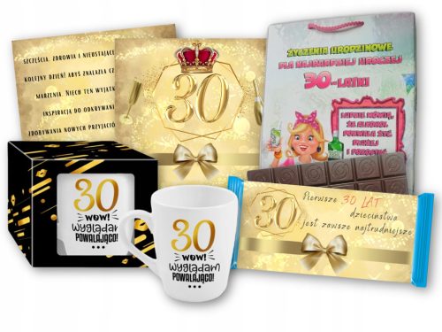  Poklon set za Vašu voljenu ženu za 30. rođendan, šalica, čokolada